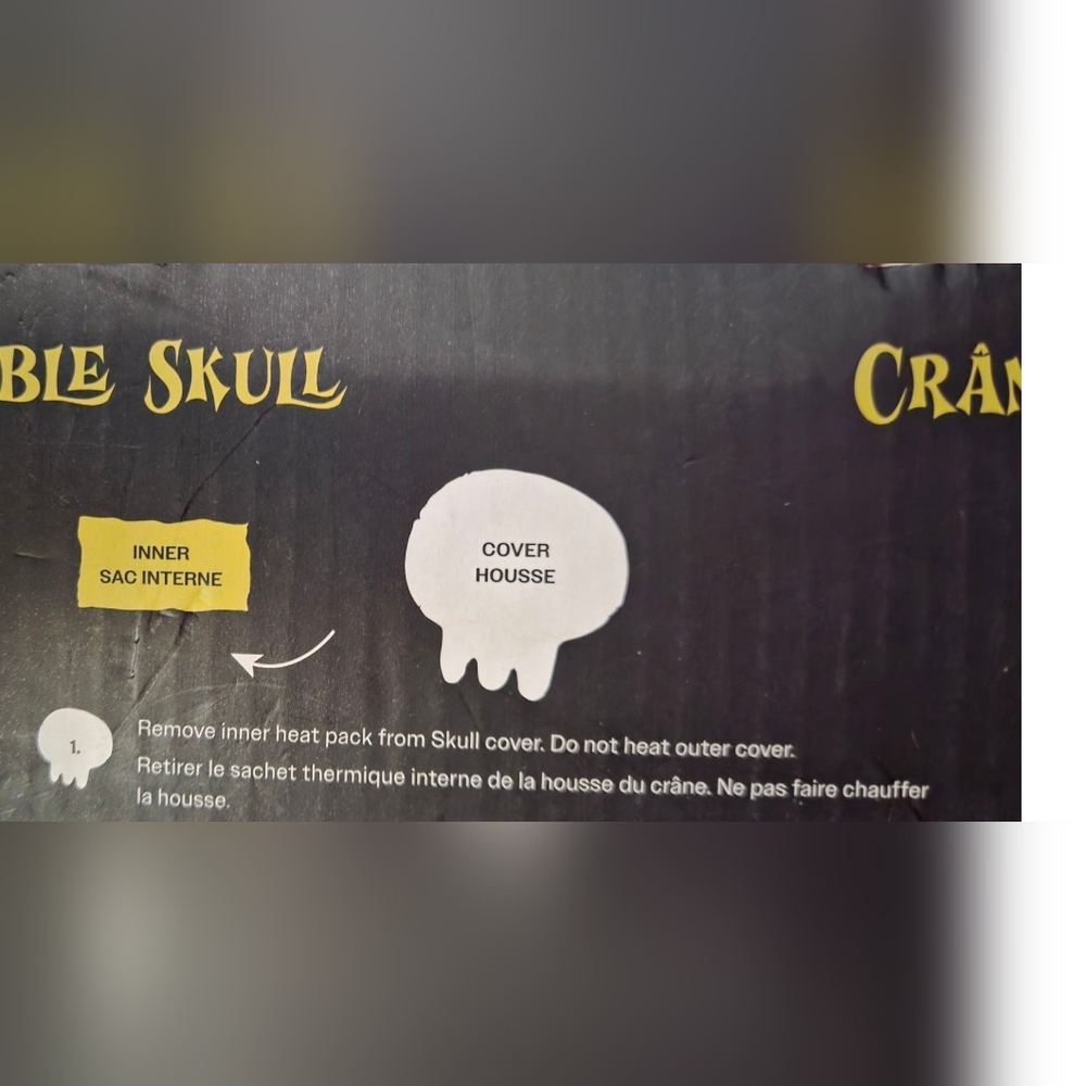 Tini Love + Carry - Huggable Plush Skull w/ Removable Heating Pad NIB - Picture 6 of 6